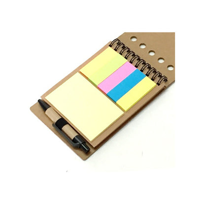 Set Libreta Ecológica con Tapa de Corcho, Notas y Bolígrafo | Pack x50