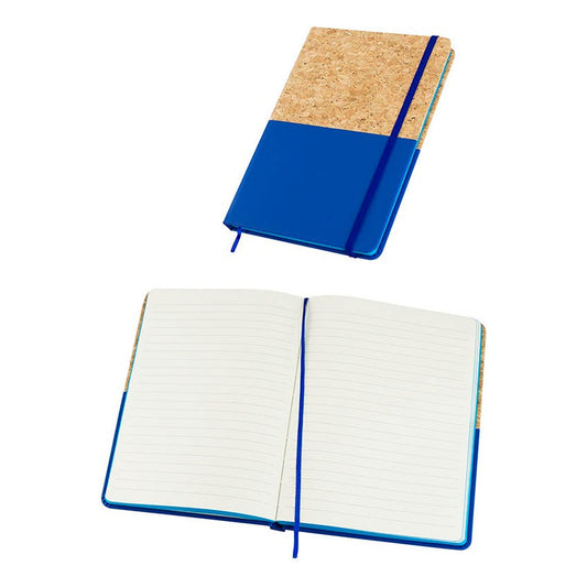 Cuaderno Ecológico A5 de Corcho y Cuero PU | 80 Hojas Lineadas | Pack x3