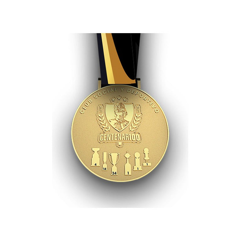 Medallón Conmemorativo Centenario Colo Colo Diseño