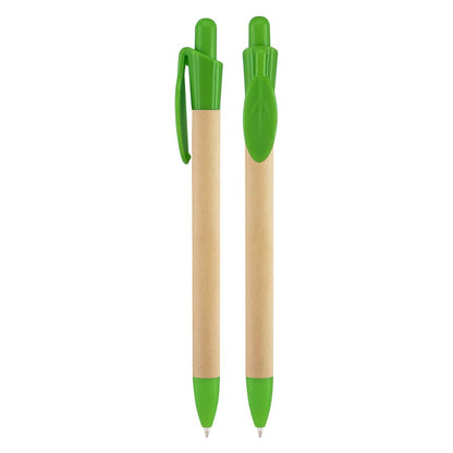 Pack Bolígrafos Ecológicos de Cartón Reciclado Diseño Hoja