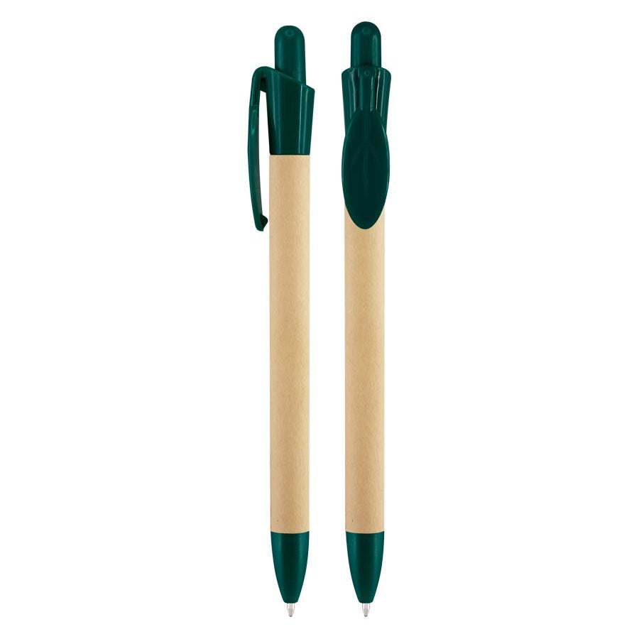 Pack Bolígrafos Ecológicos de Cartón Reciclado Diseño Hoja